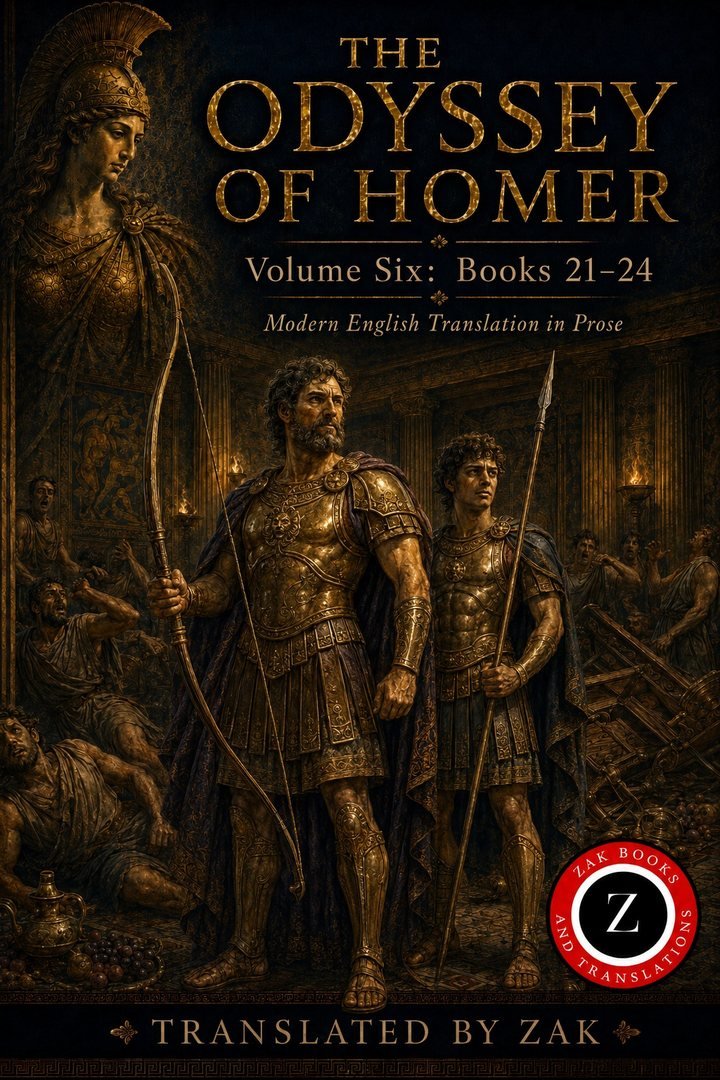 Cover of The Odyssey of Homer: A Modern English Translation: Volume 6: Books 21–24, The Bow, the Return, and the Peace of Ithaca (Easy to Read Prose)