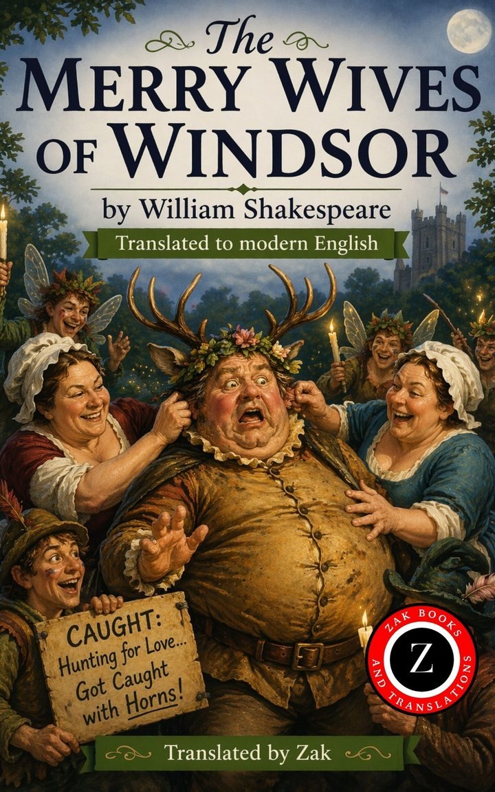 Cover of The Merry Wives of Windsor: (Modern English Version): Easy to Read | Full Play in Modern English