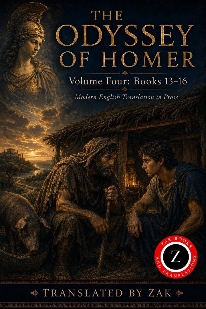 Cover of The Odyssey of Homer: A Modern English Translation: Volume 4: Books 13–16, The Return to Ithaca (Easy to Read Prose)