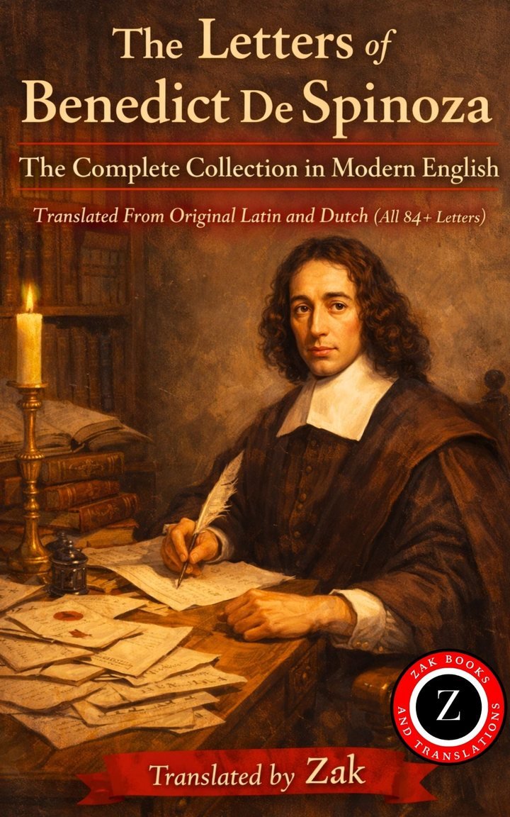 Cover of The Letters of Benedict De Spinoza – The Complete Collection in Modern English: Translated From Original Latin and Dutch (All 84+ Letters)