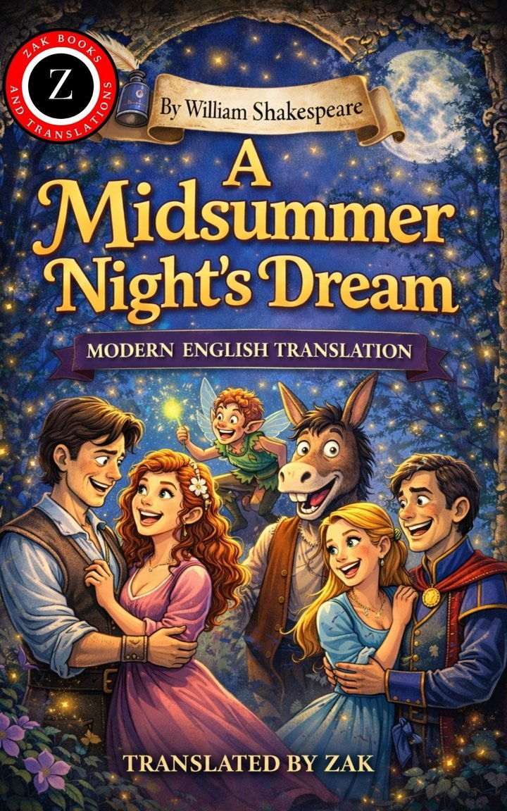 Cover of A Midsummer Night’s Dream: (Modern English Version): Easy to Read | Full Play in Modern English