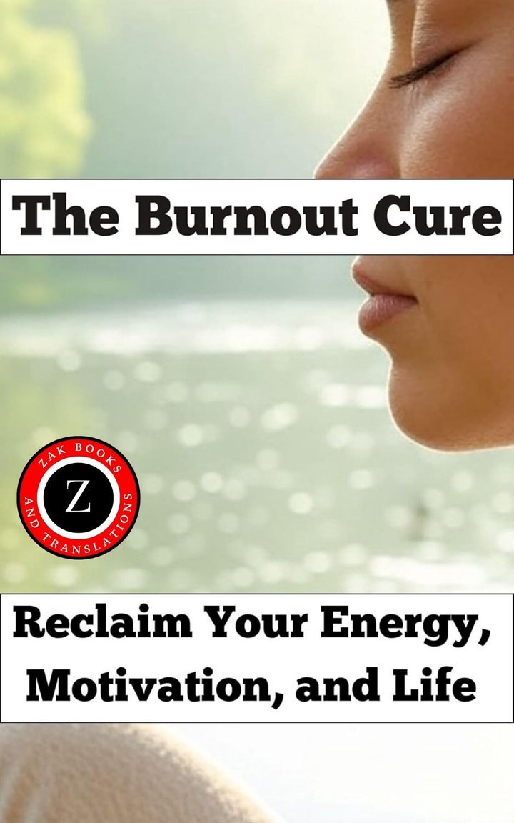 Cover of The Burnout Cure: Reclaim Your Energy, Motivation, and Life (Stress Relief, Anxiety, Exhaustion, Pain, Depression)