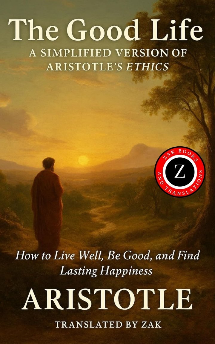 Cover of The Good Life: An Easy To Read Version of Aristotle’s Nicomachean Ethics: How to Live Well, Be Good, and Find Lasting Happiness
