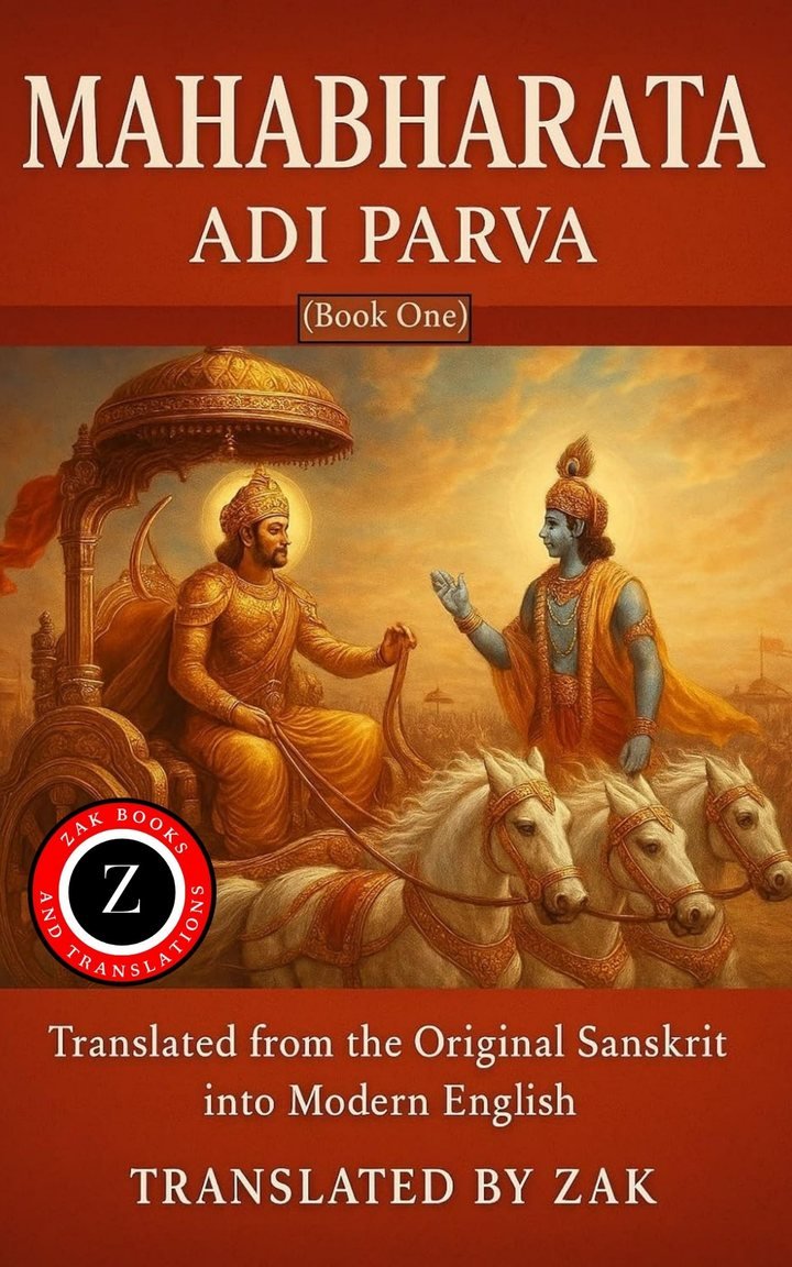 Cover of Mahabharata: Adi Parva (Book One): The Beginning of the Epic in Modern English – Translated from the Original Sanskrit