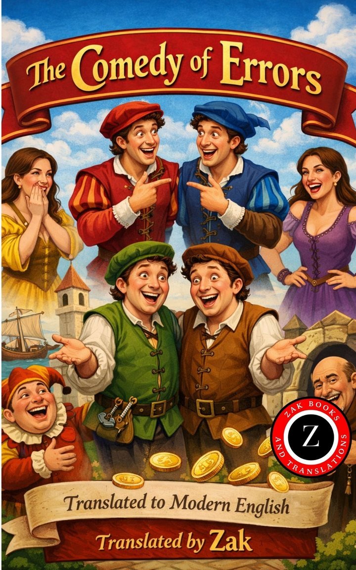 Cover of The Comedy of Errors: (Modern English Version): Easy to Read | Full Play in Modern English